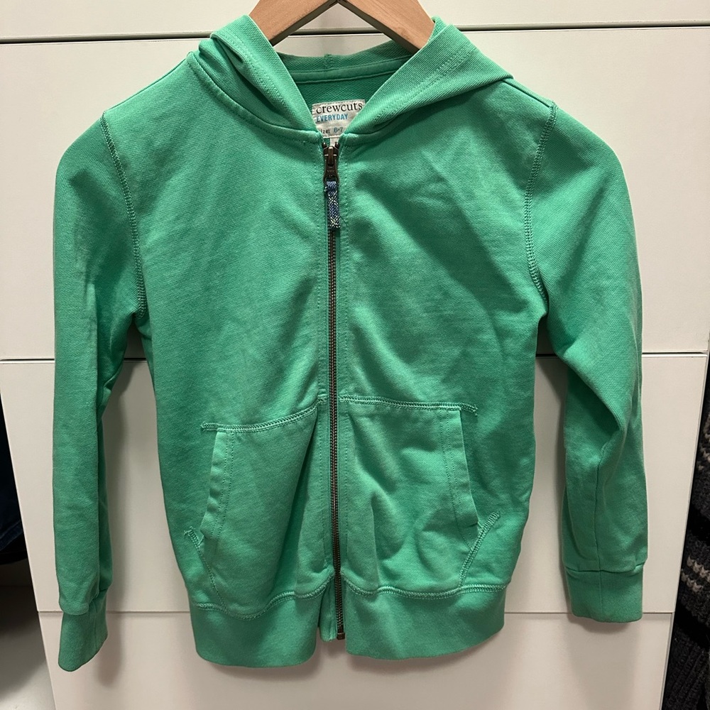 Crewcuts Zip Up Hoodie sweatshirt size 6-7